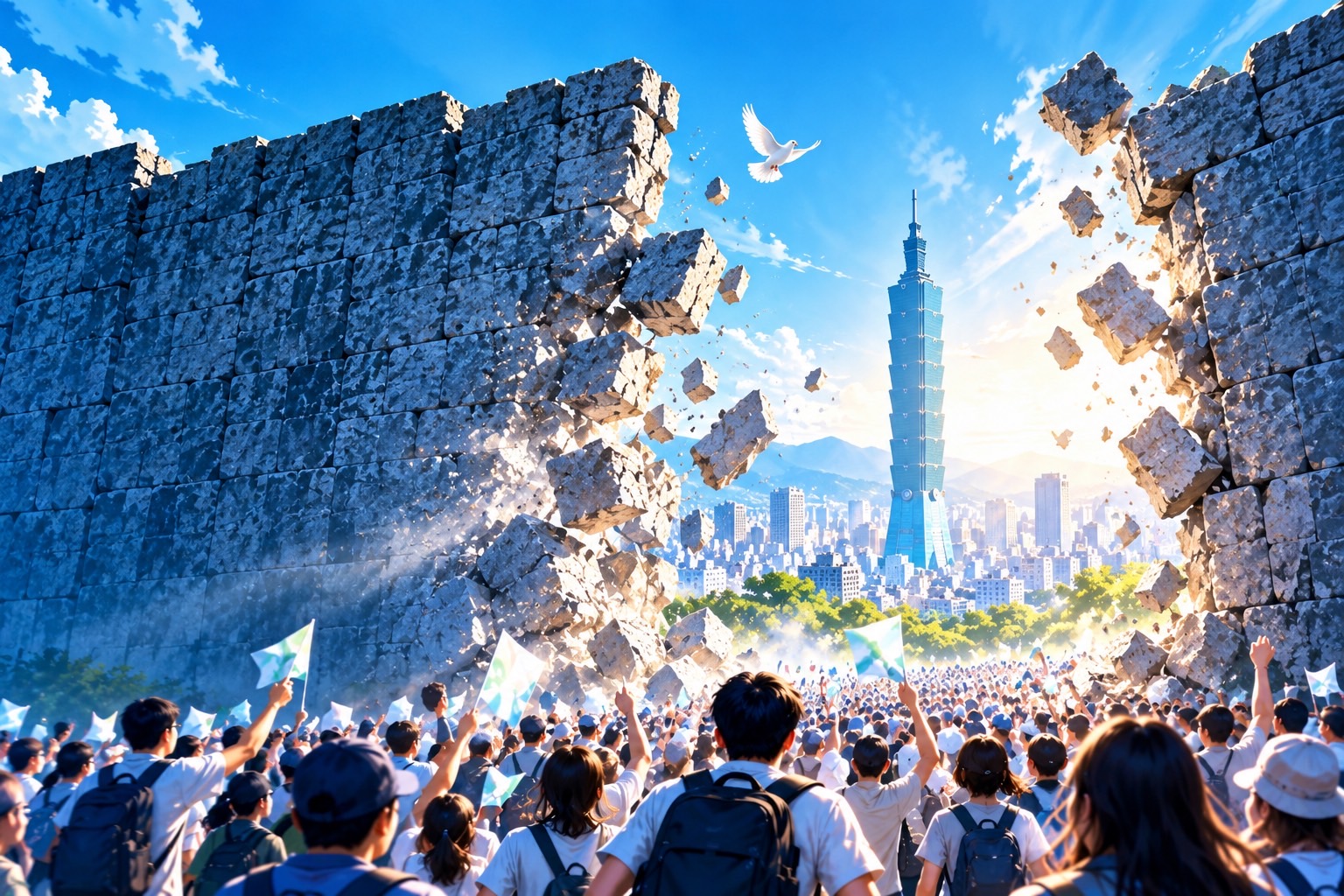 打破台北高牆象徵圖